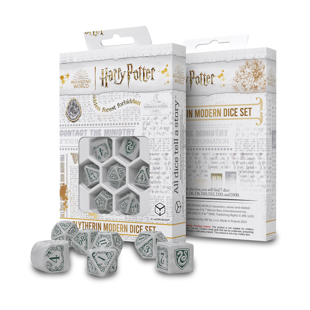 Product image Harry Potter - Slytherin RPG Dice Set 7pcs white