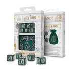 Imagen del producto Harry Potter - Set de dados RPG de Slytherin 5 piezas con bolsa de dados verde