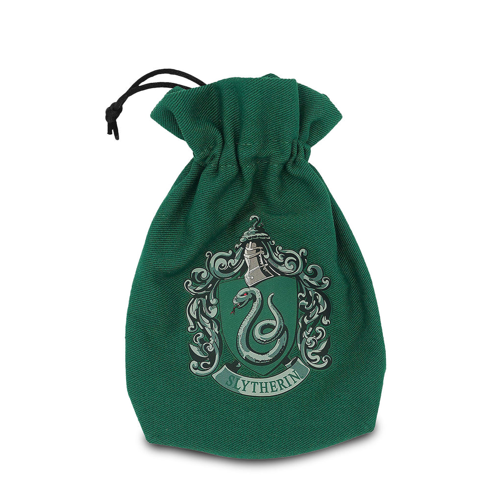 Imagen del producto Harry Potter - Set de dados RPG de Slytherin 5 piezas con bolsa de dados verde