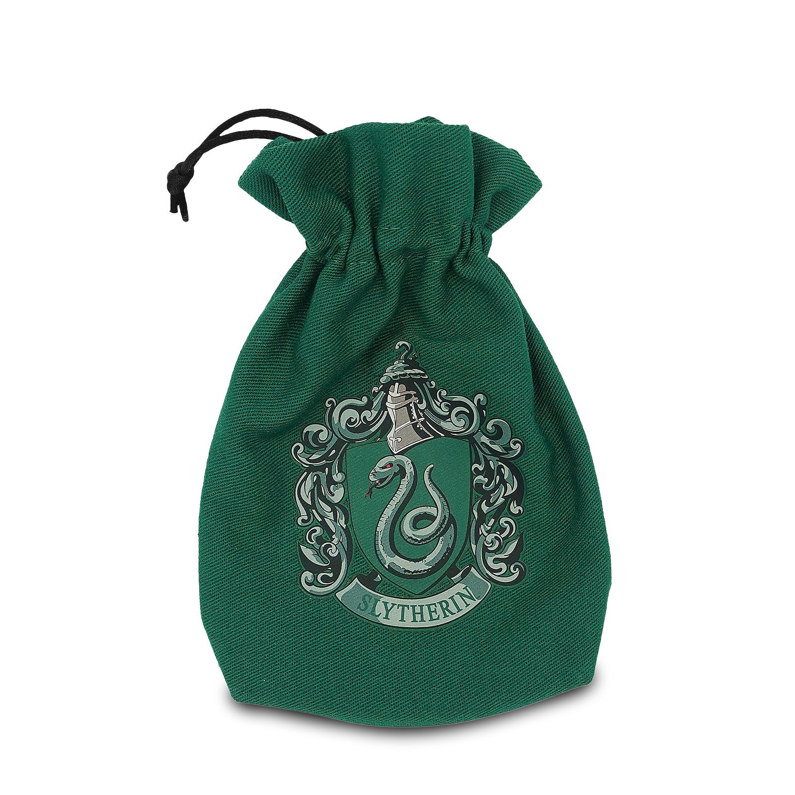 Imagen del producto Harry Potter - Set de dados RPG de Slytherin 5 piezas con bolsa de dados verde