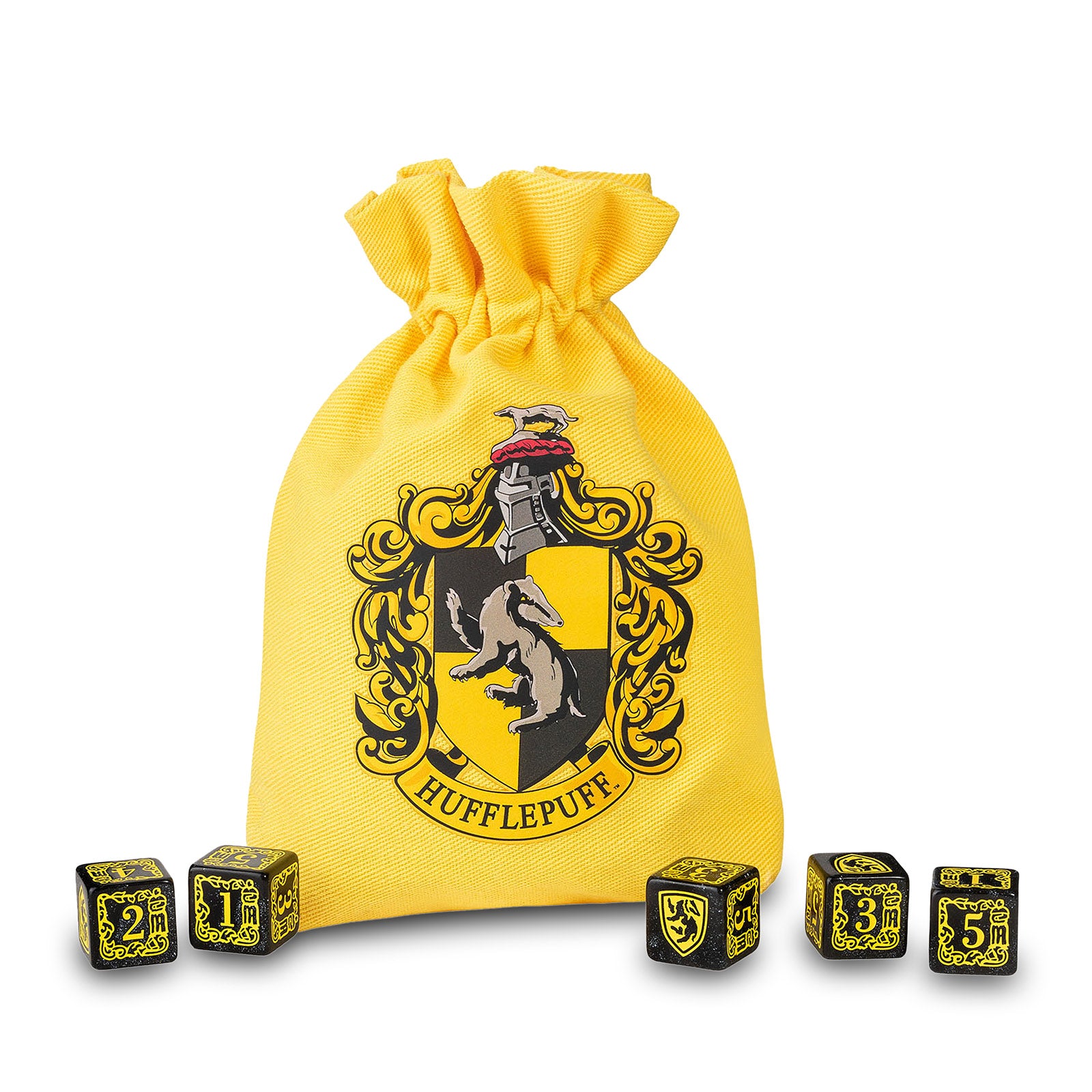 Product image Harry Potter - Hufflepuff RPG Dice Set 5pcs with Dice Bag Yellow
