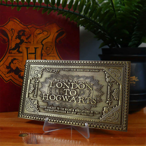 Imagen del producto Harry Potter - Réplica del billete del Expreso de Hogwarts de estilo antiguo (edición limitada)