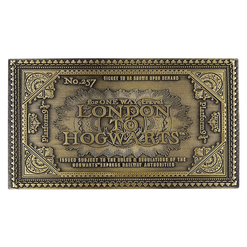 Imagen del producto Harry Potter - Réplica del billete del Expreso de Hogwarts de estilo antiguo (edición limitada)
