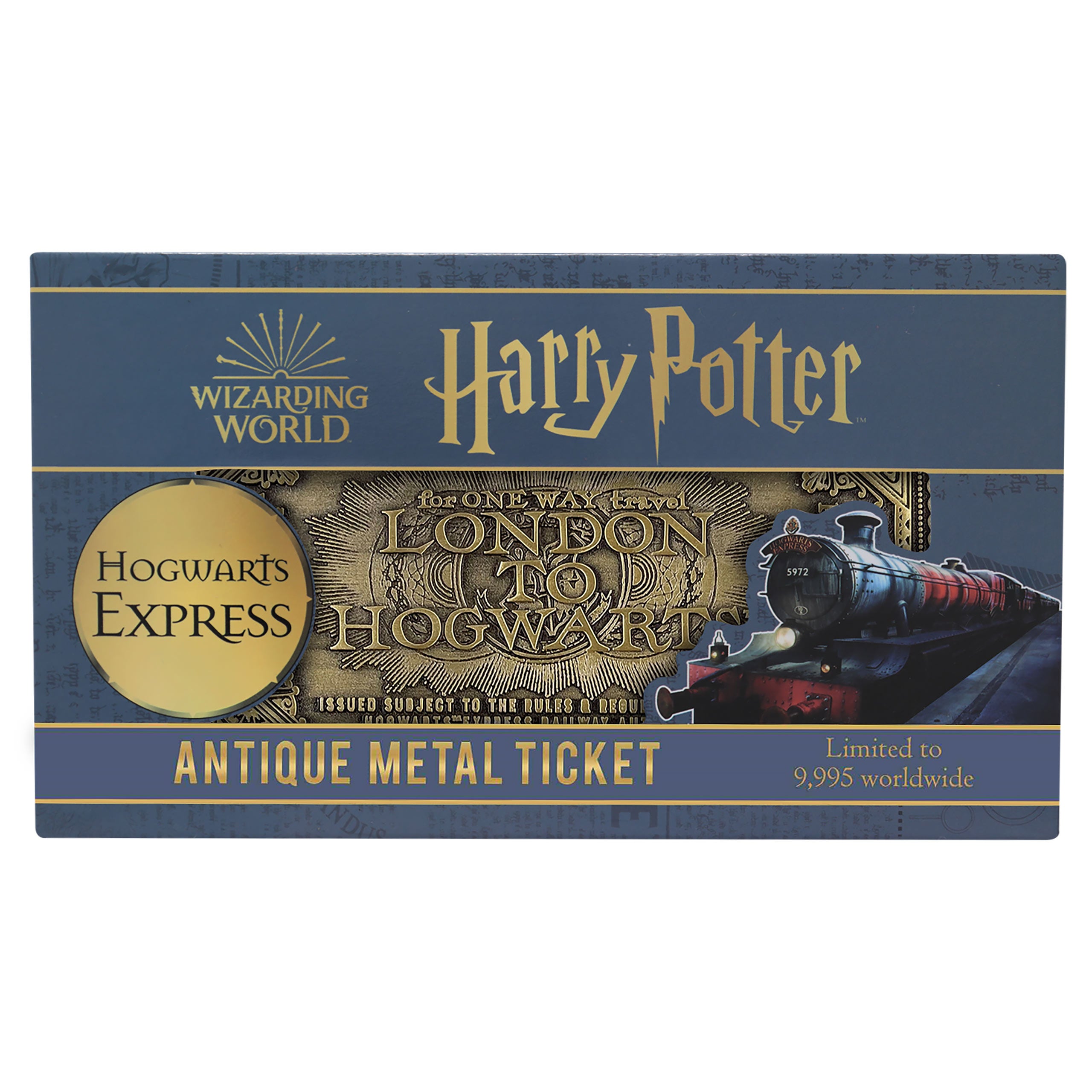 Imagen del producto Harry Potter - Réplica del billete del Expreso de Hogwarts de estilo antiguo (edición limitada)