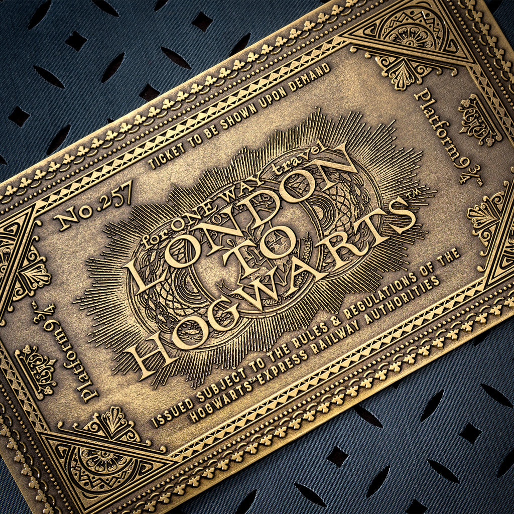 Imagen del producto Harry Potter - Réplica del billete del Expreso de Hogwarts de estilo antiguo (edición limitada)