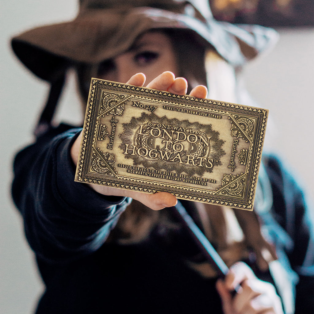 Imagen del producto Harry Potter - Réplica del billete del Expreso de Hogwarts de estilo antiguo (edición limitada)