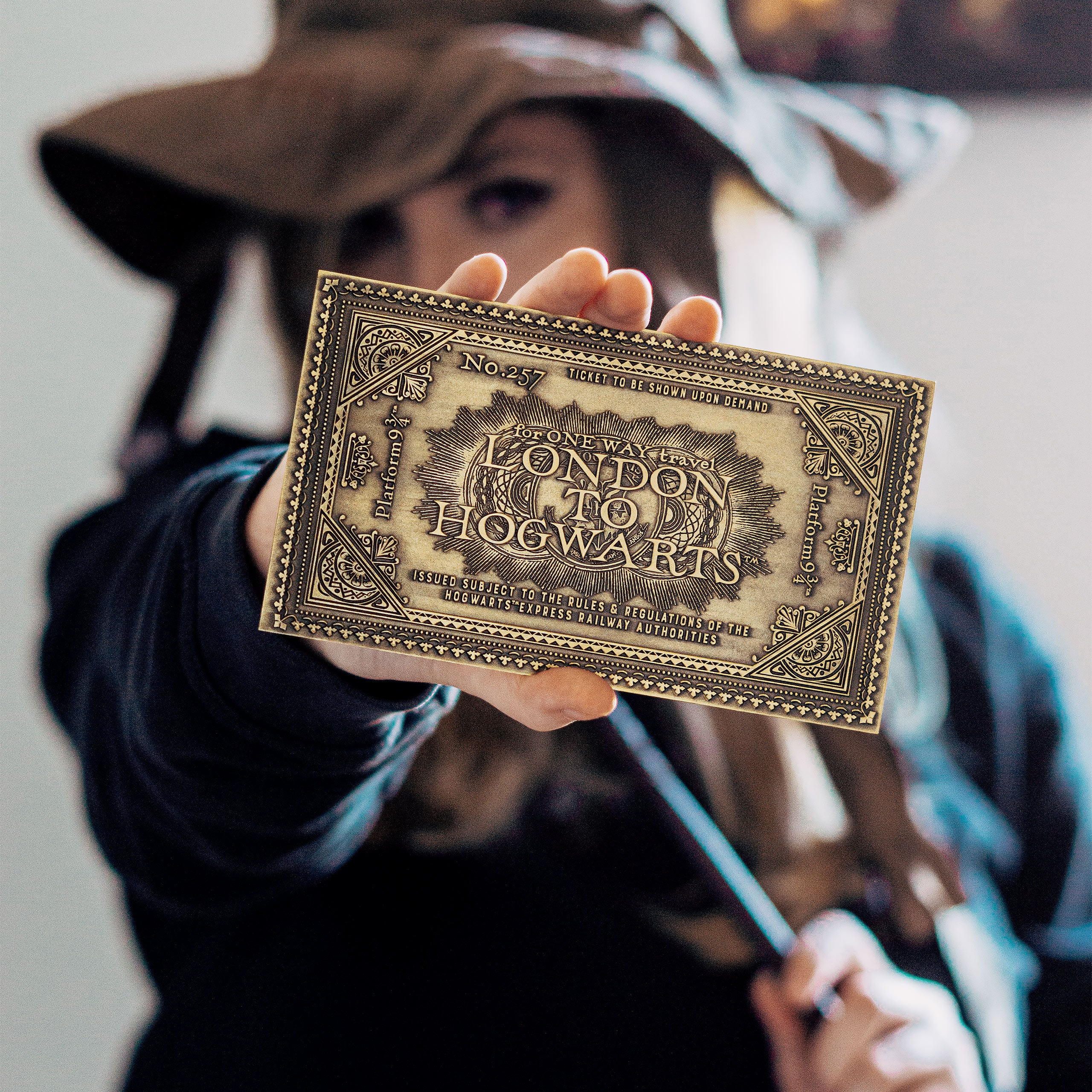 Imagen del producto Harry Potter - Réplica del billete del Expreso de Hogwarts de estilo antiguo (edición limitada)