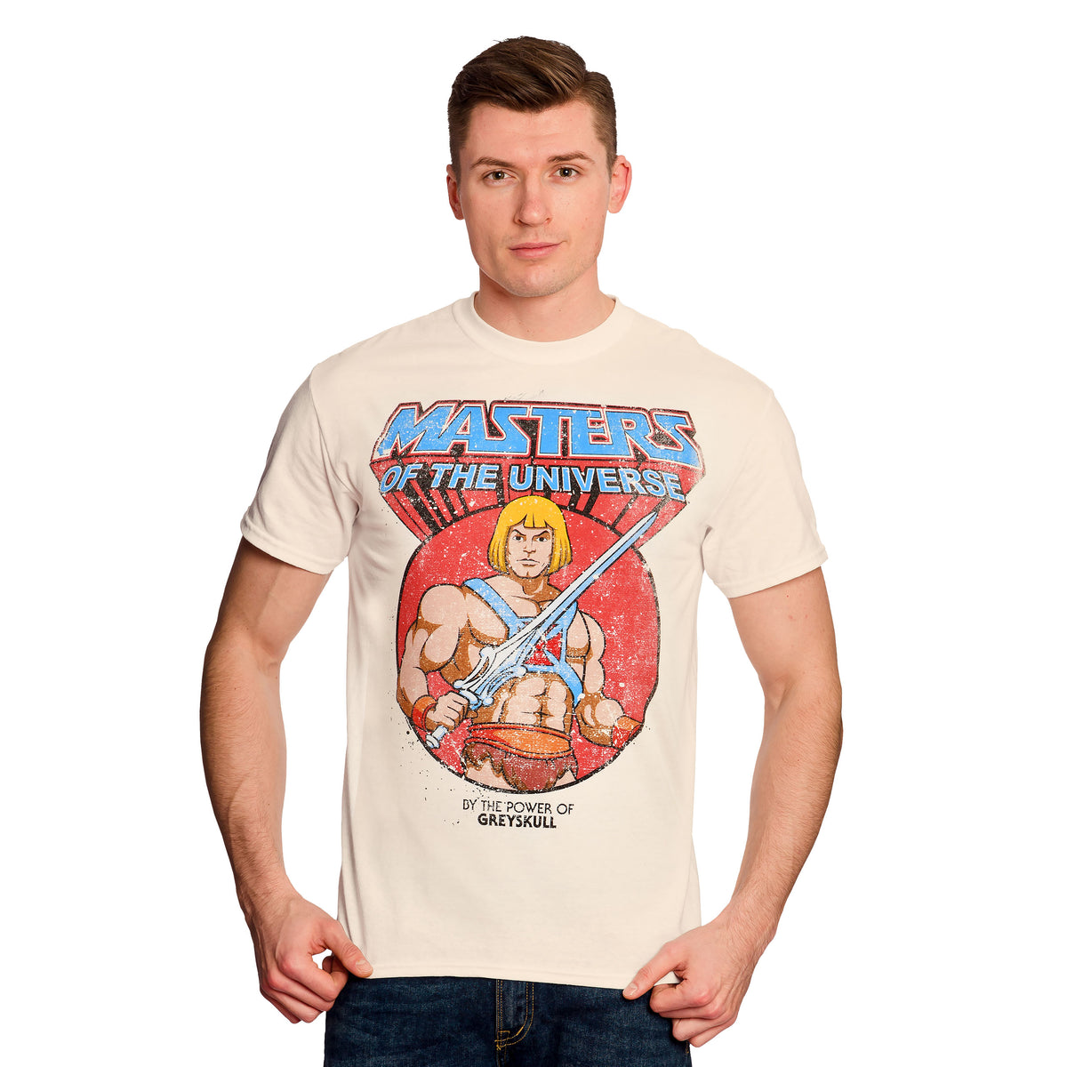 Imagen del producto Masters of The Universe - Camiseta Vintage de He-Man crema