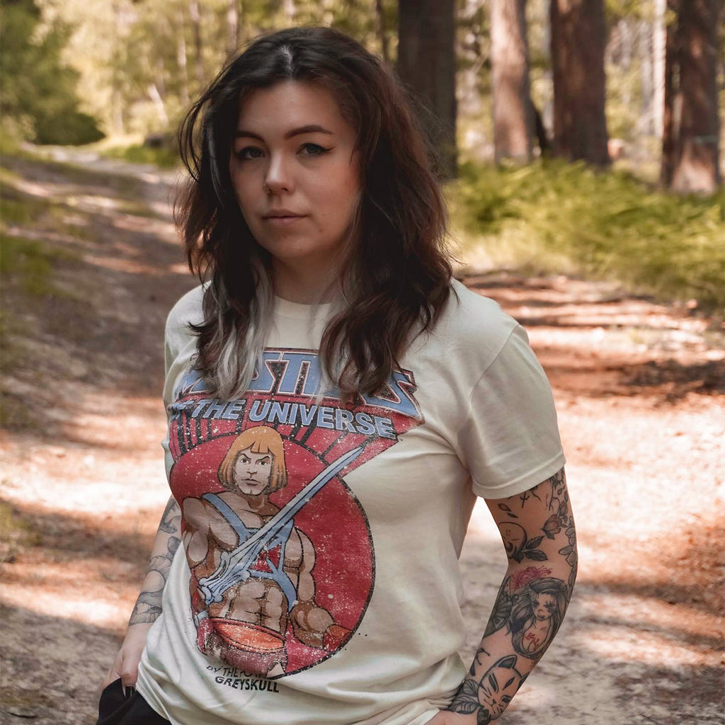 Imagen del producto Masters of The Universe - Camiseta Vintage de He-Man crema