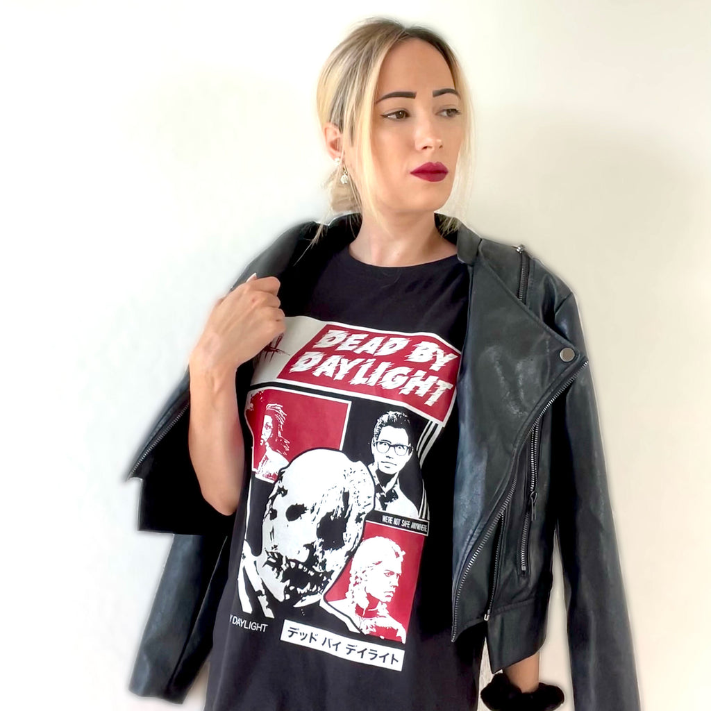 Imagen del producto Dead by Daylight - Camiseta Retro Line Trapper negra