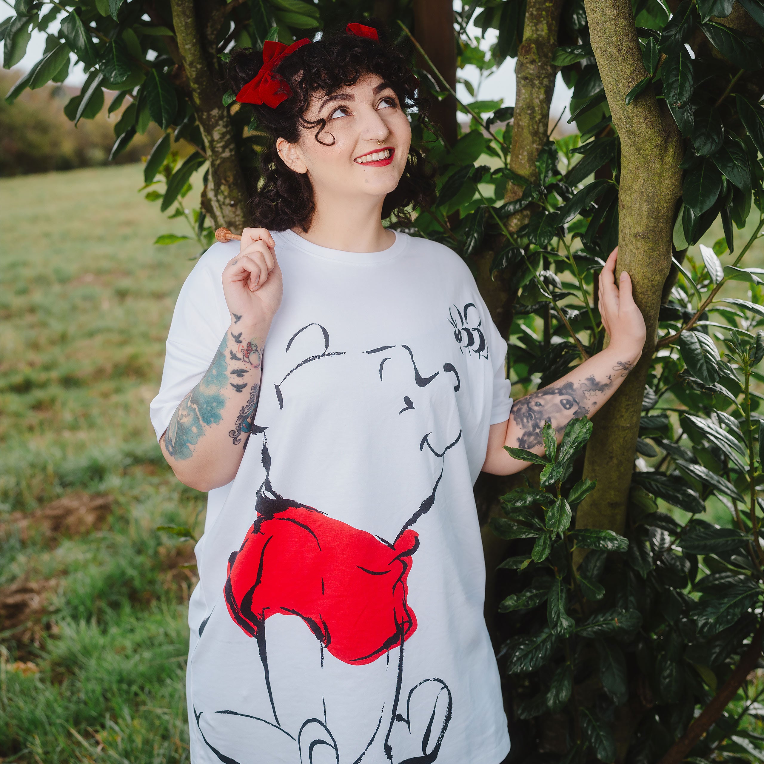 Imagen del producto Winnie Pooh - Camiseta Oversize Blanca