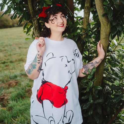 Imagen del producto Winnie Pooh - Camiseta Oversize Blanca