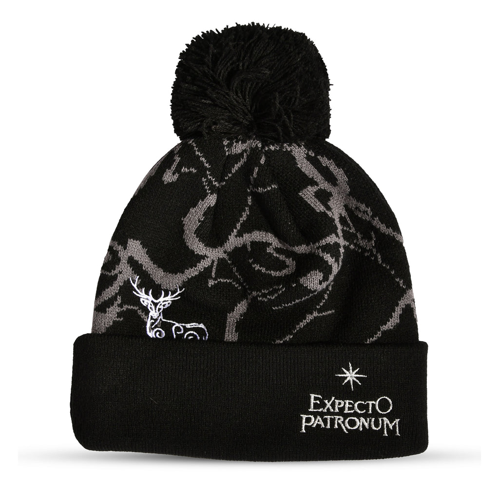 Imagen del producto Harry Potter - Gorro Expecto Patronum con pompón negro