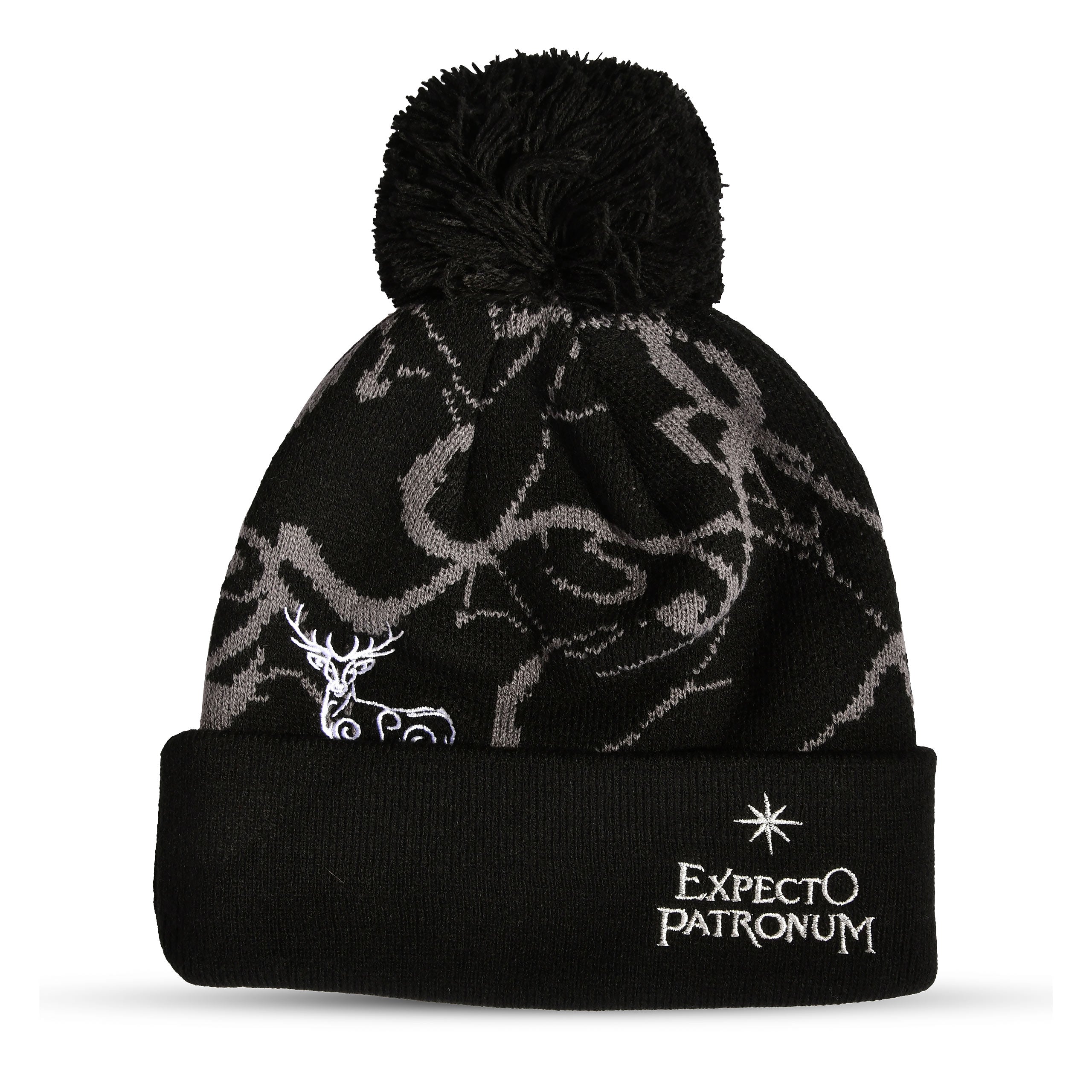 Imagen del producto Harry Potter - Gorro Expecto Patronum con pompón negro