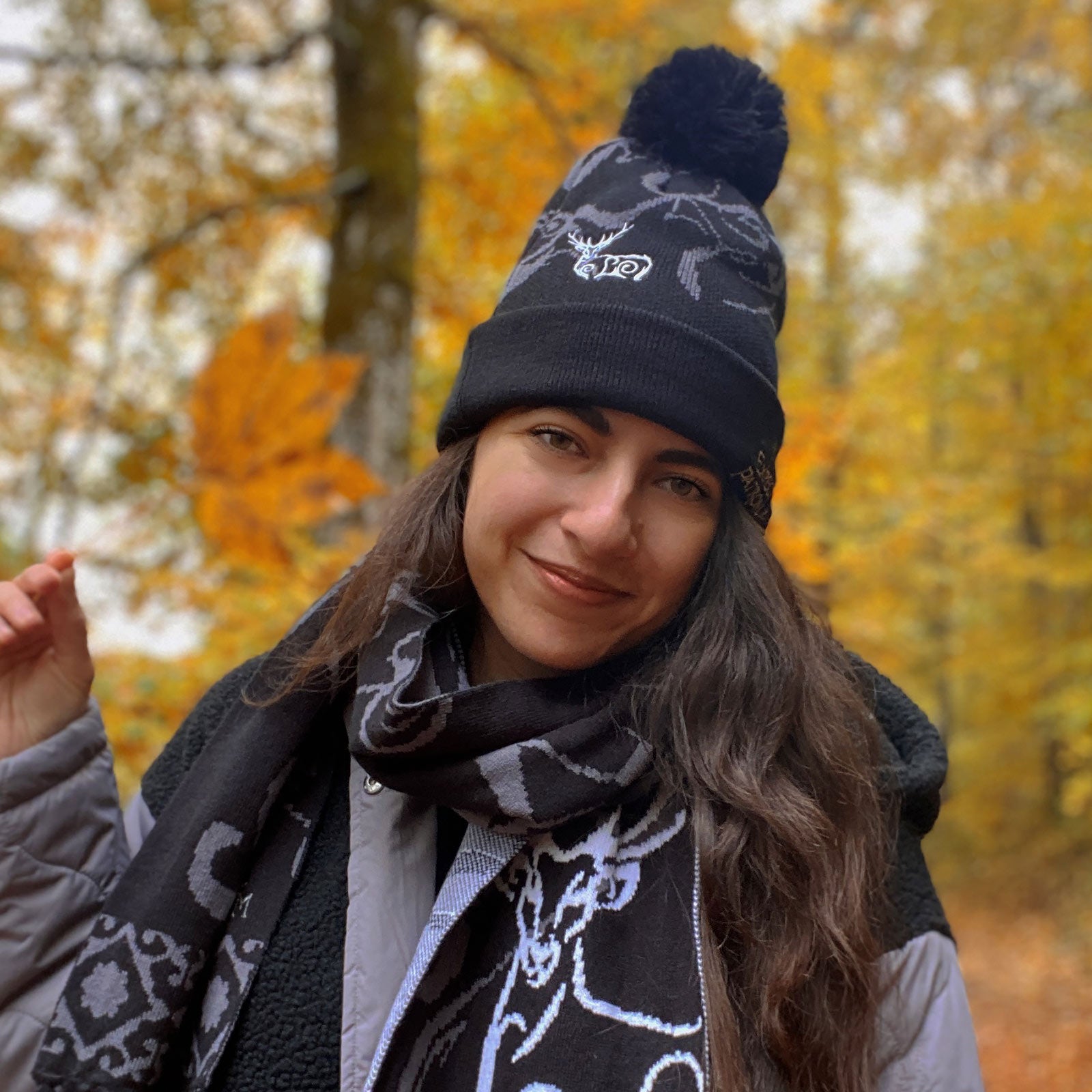 Imagen del producto Harry Potter - Gorro Expecto Patronum con pompón negro