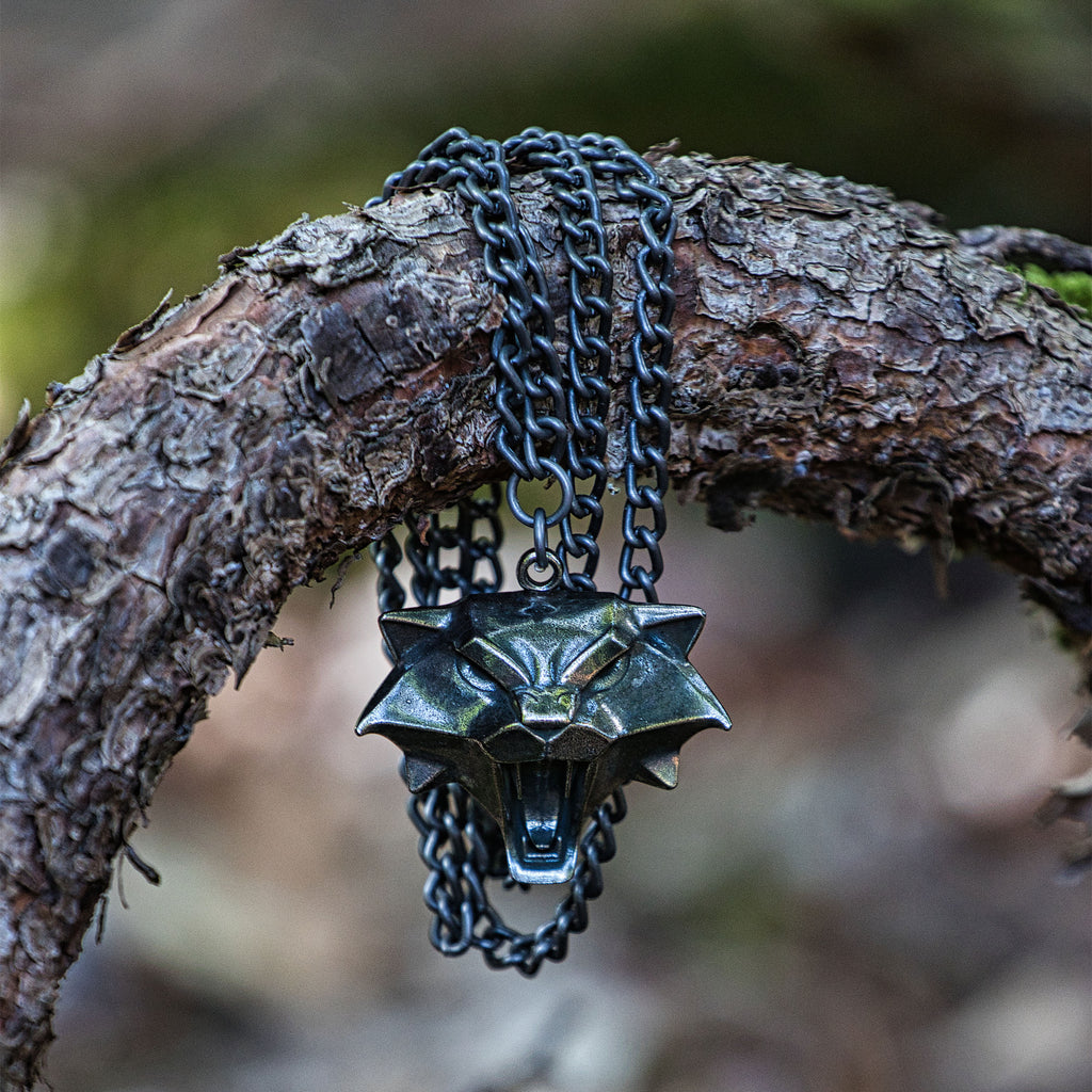 Imagen del producto Witcher - Collar de medallón de la Escuela del Gato