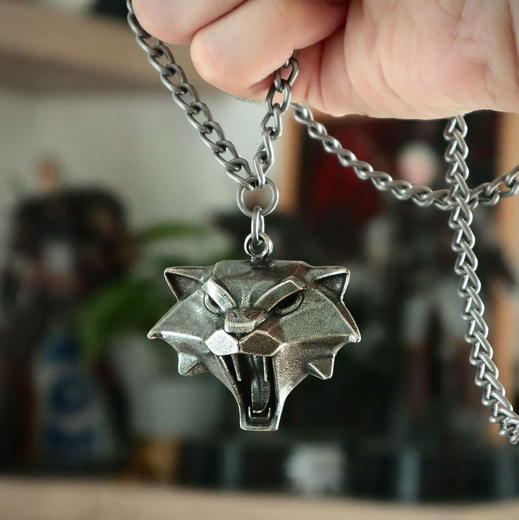 Imagen del producto Witcher - Collar de medallón de la Escuela del Gato