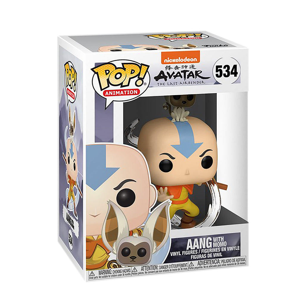 Imagen del producto Avatar The Last Airbender - Aang con Momo Funko Pop Figura