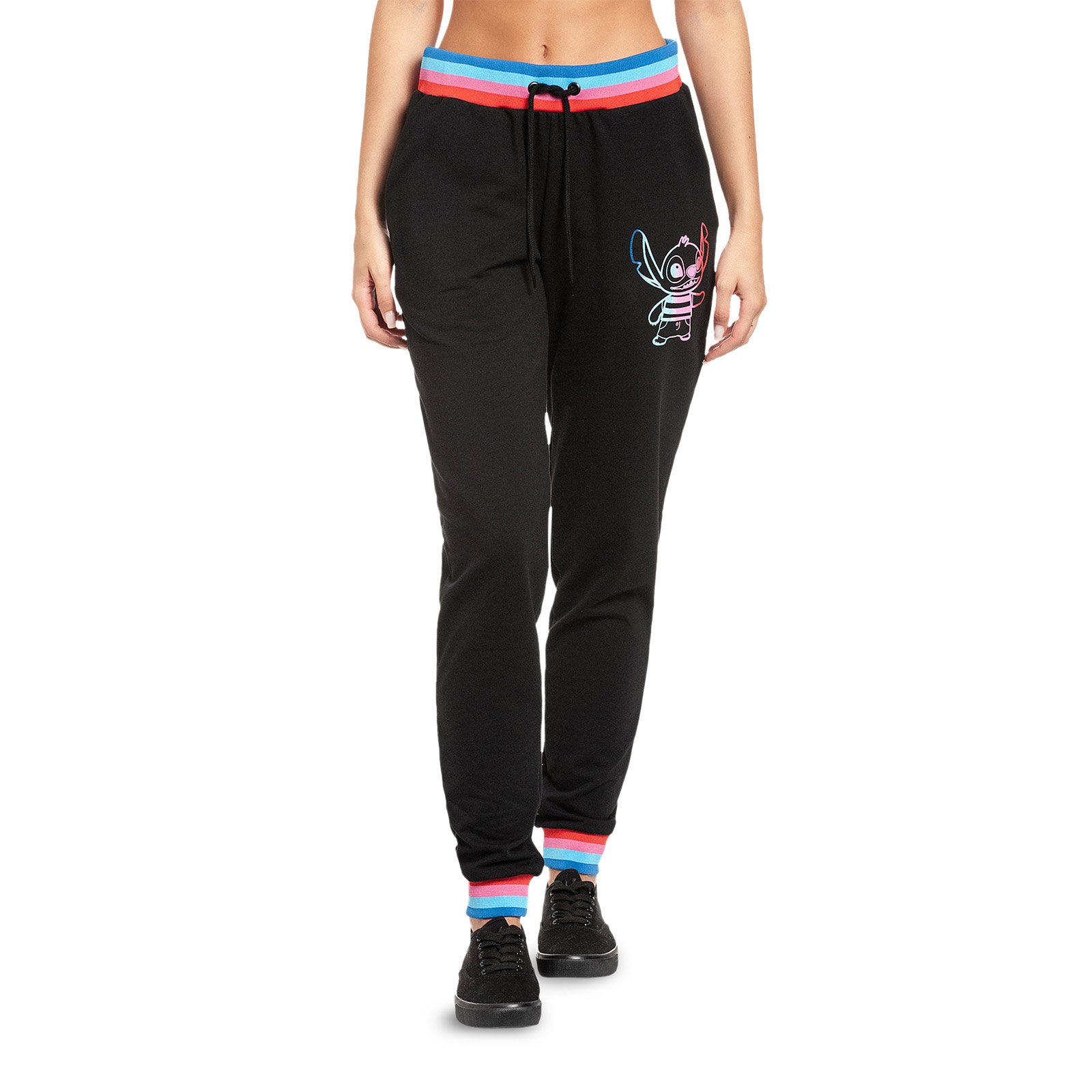 Imagen del producto Lilo & Stitch - Pantalones de chándal para mujer Rainbow Stitch en negro