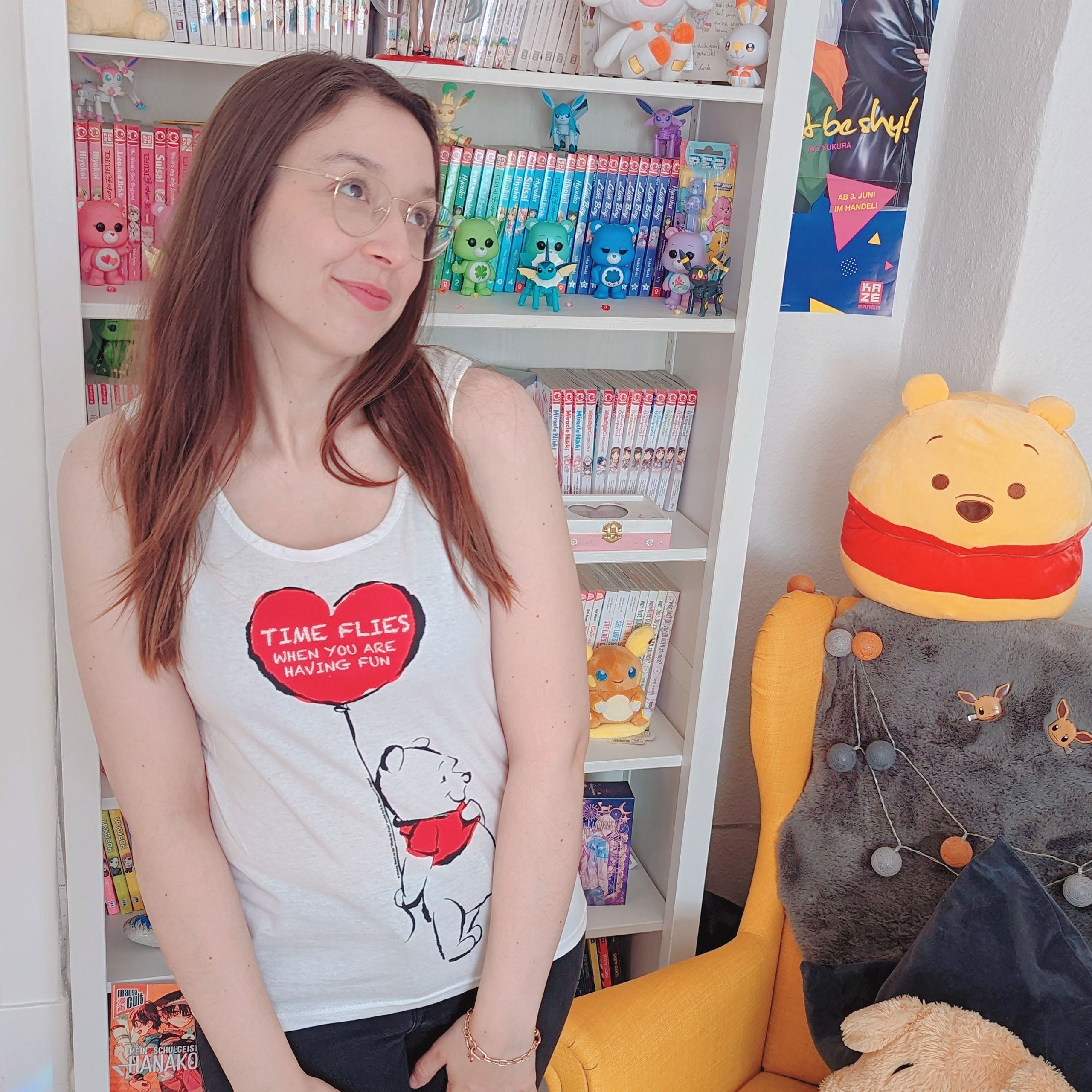 Imagen del producto Winnie Pooh - Time Flies Camiseta sin mangas para mujer blanca