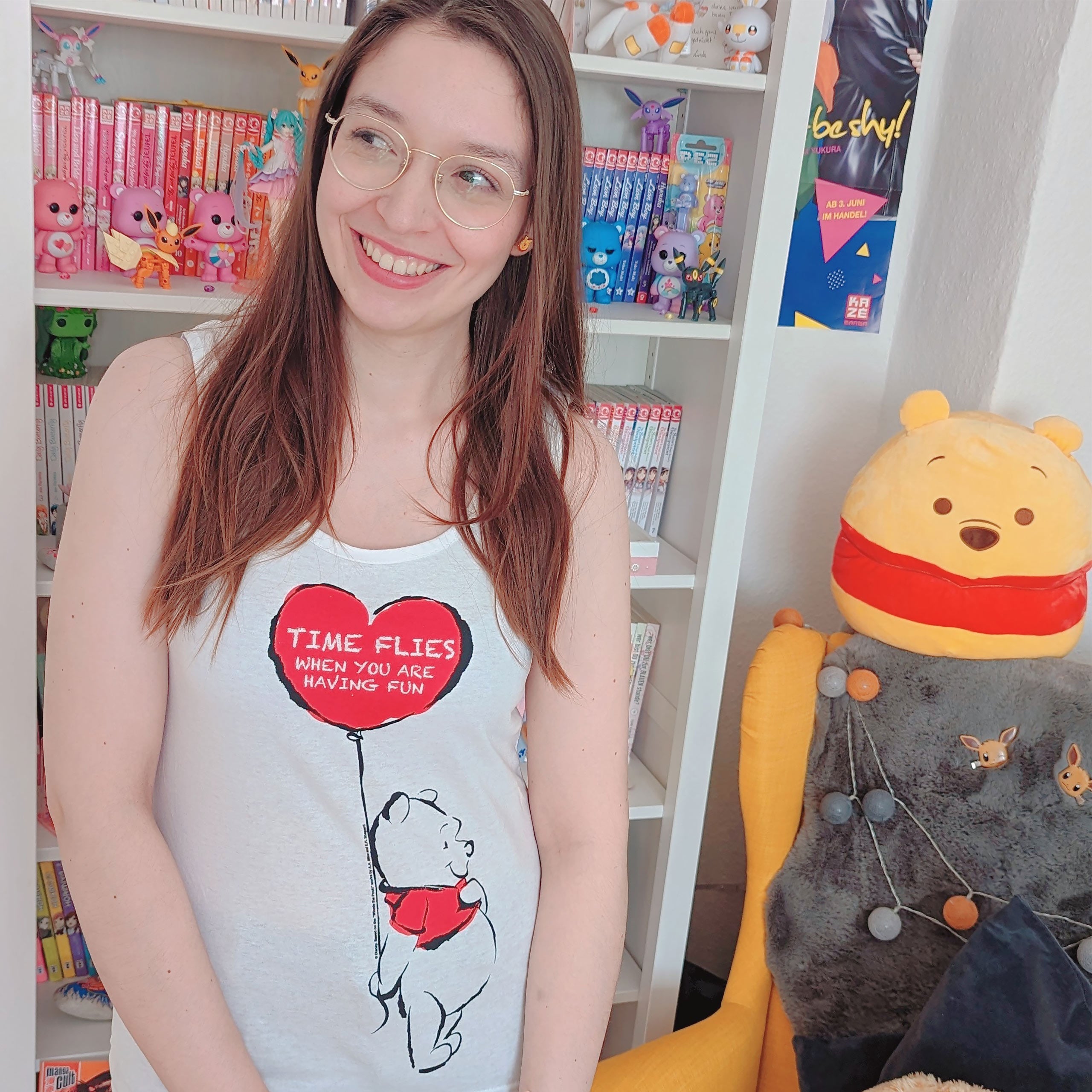 Imagen del producto Winnie Pooh - Time Flies Camiseta sin mangas para mujer blanca