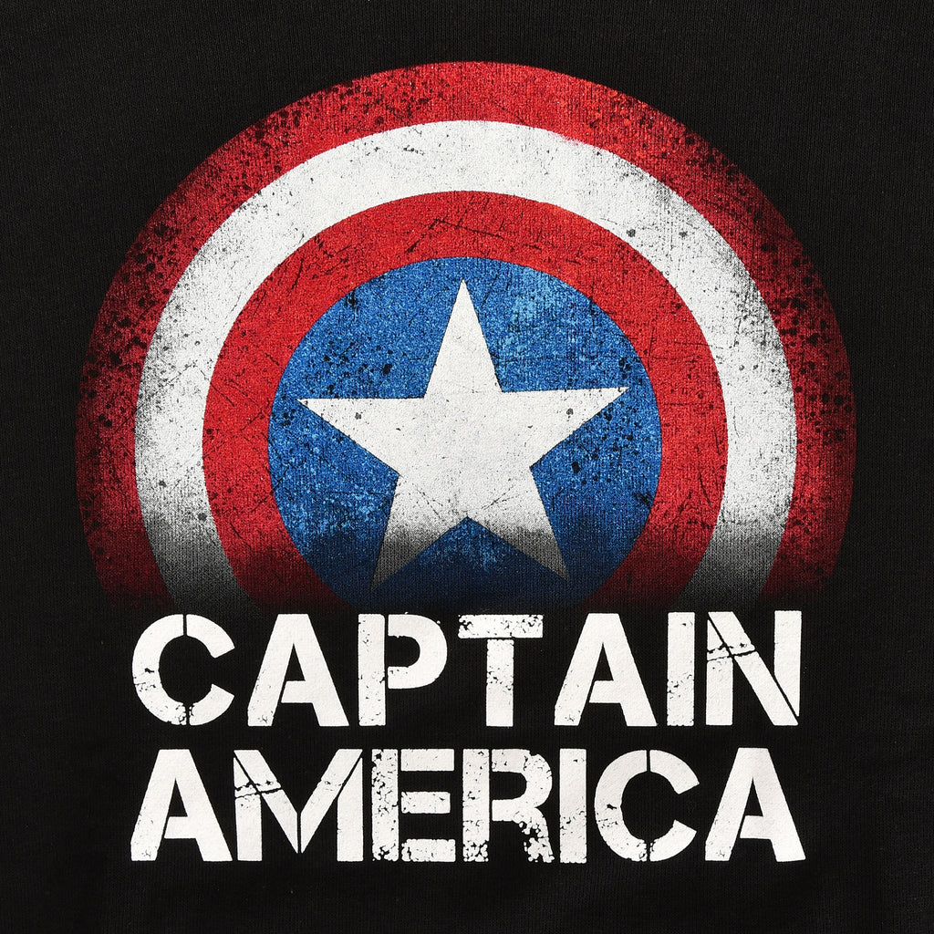Imagen del producto Capitán América - Sudadera con capucha negra Shield