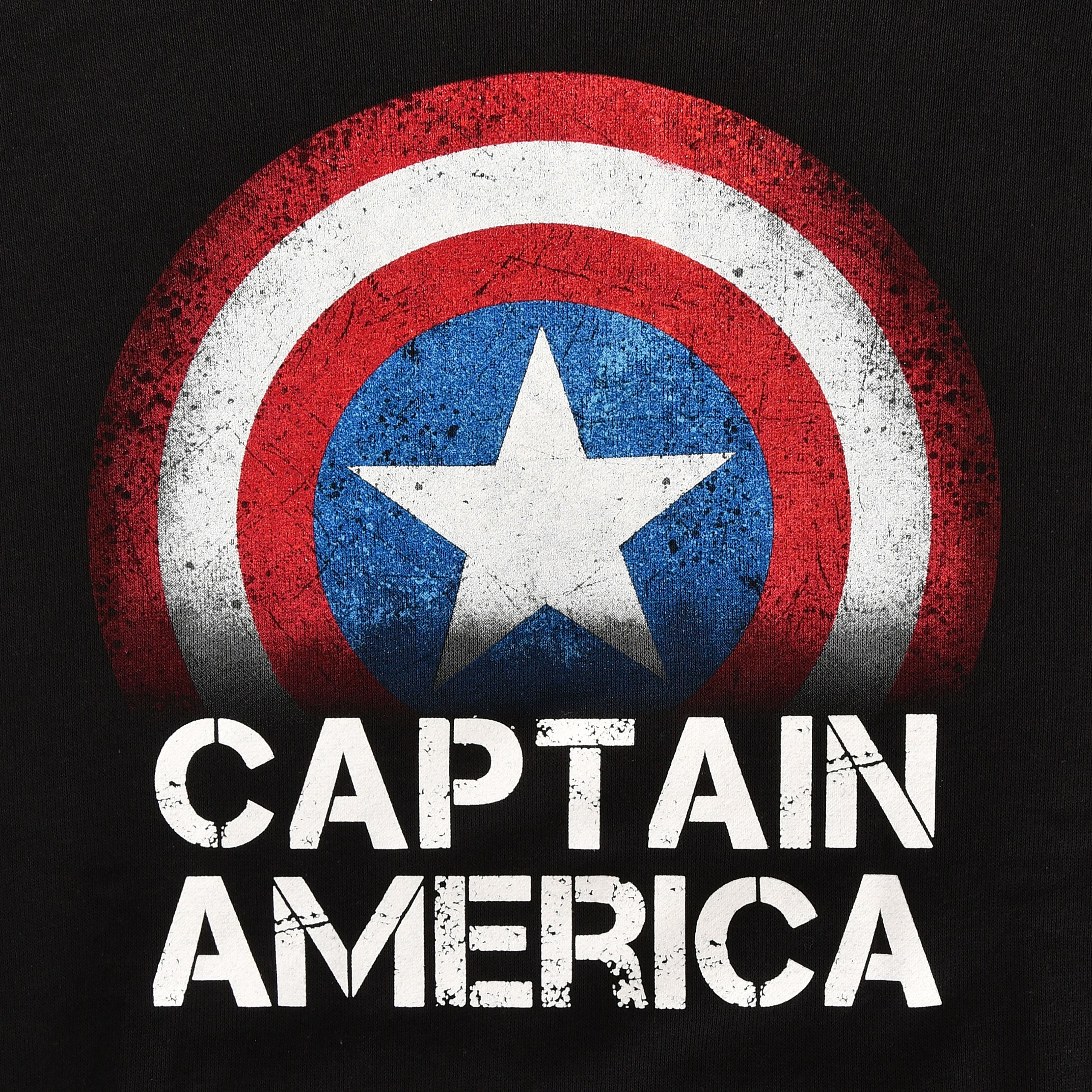 Imagen del producto Capitán América - Sudadera con capucha negra Shield
