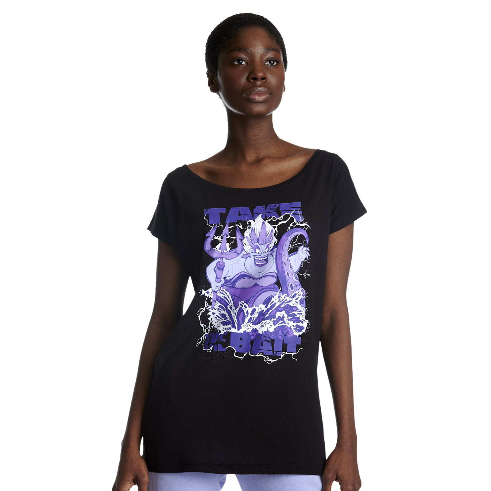 Imagen del producto Villains - Camiseta suelta de Ursula para mujer en negro