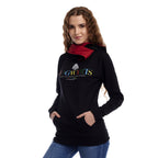 Imagen del producto Hoodie de Hogwarts con cuello bufanda negro - Harry Potter
