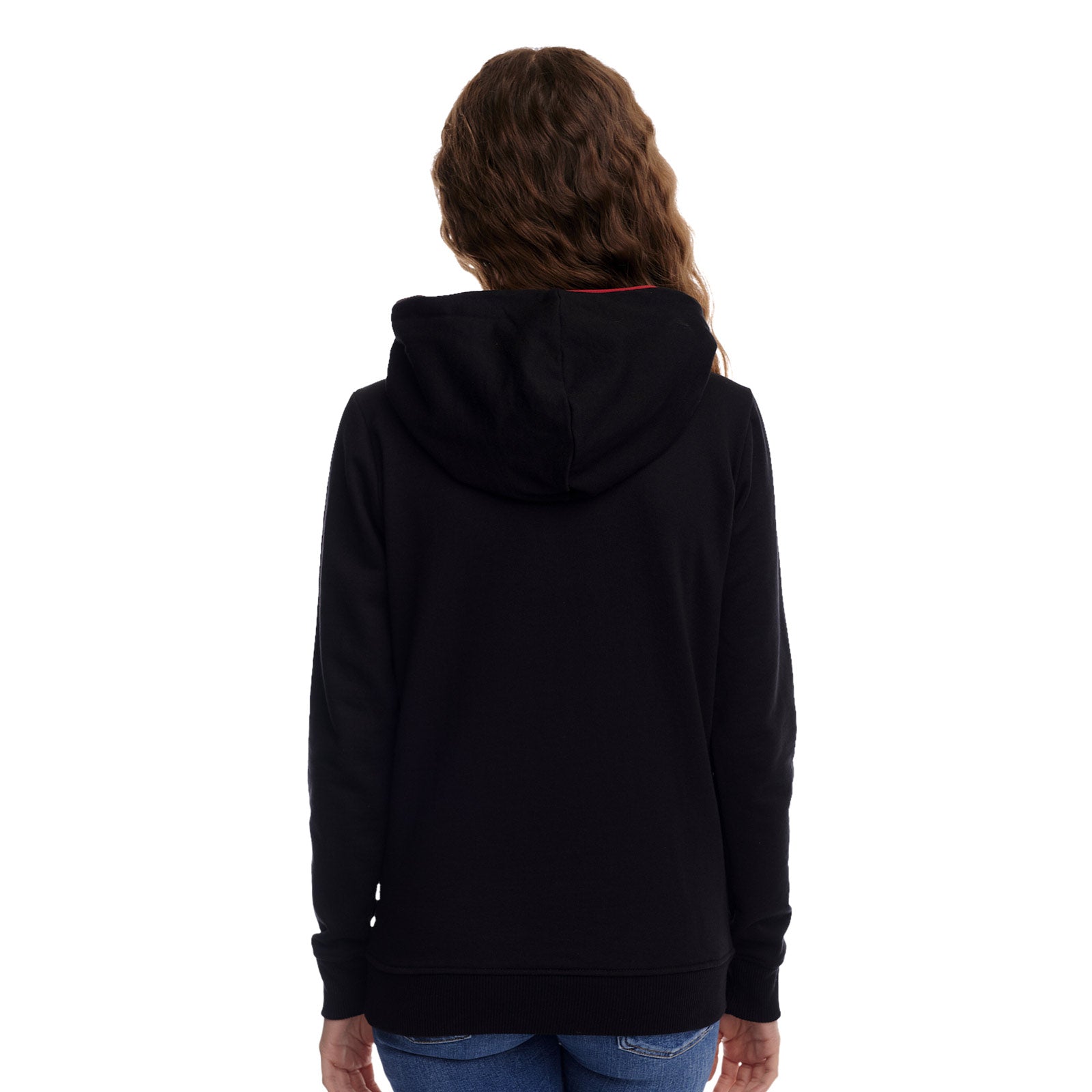 Imagen del producto Hoodie de Hogwarts con cuello bufanda negro - Harry Potter