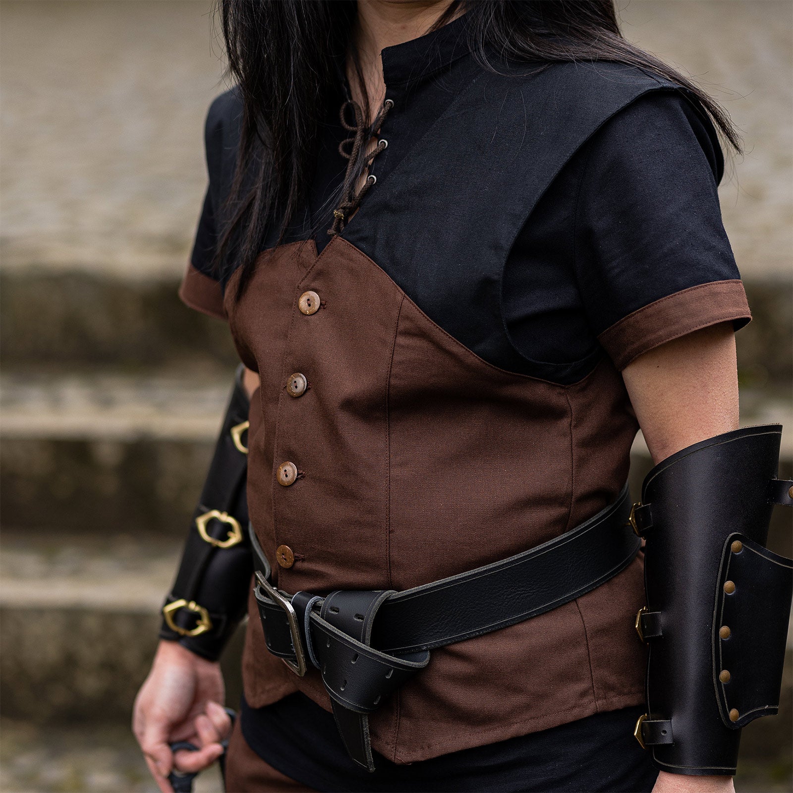Imagen del producto Dungeons & Dragons - Chaleco con capucha de pícaro marrón