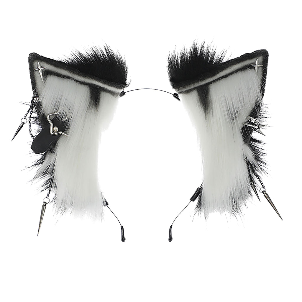 Imagen del producto Orejas de Kitsune blanco-negro