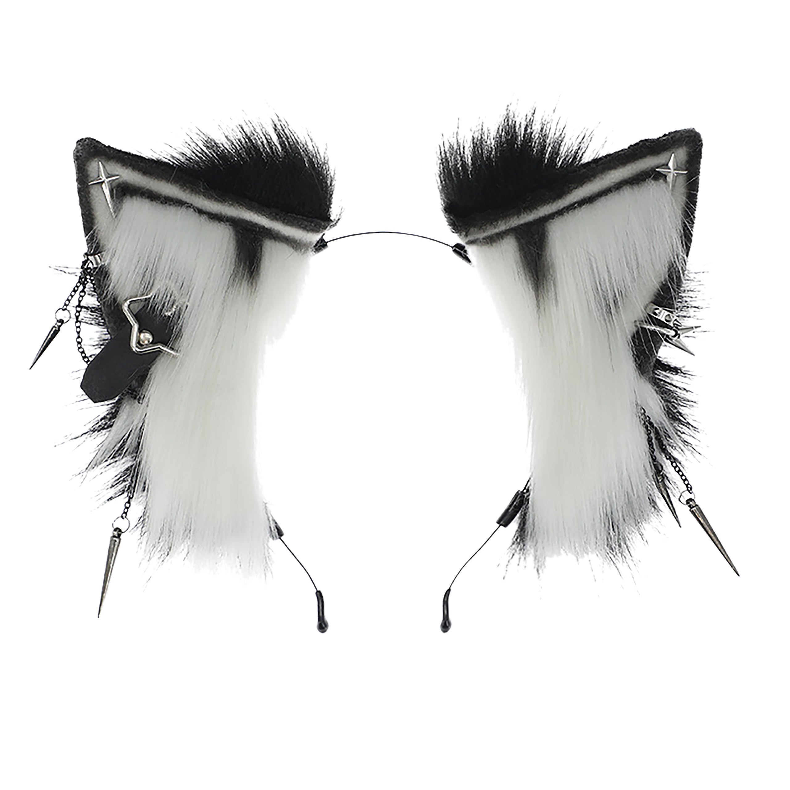 Imagen del producto Orejas de Kitsune blanco-negro