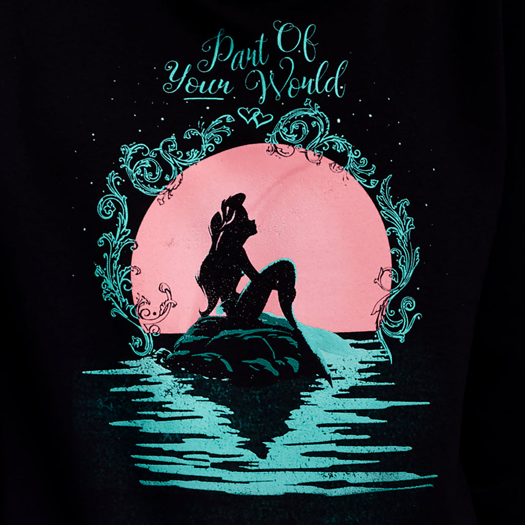 Imagen del producto Arielle - Part of Your World Sudadera con capucha para mujer negra