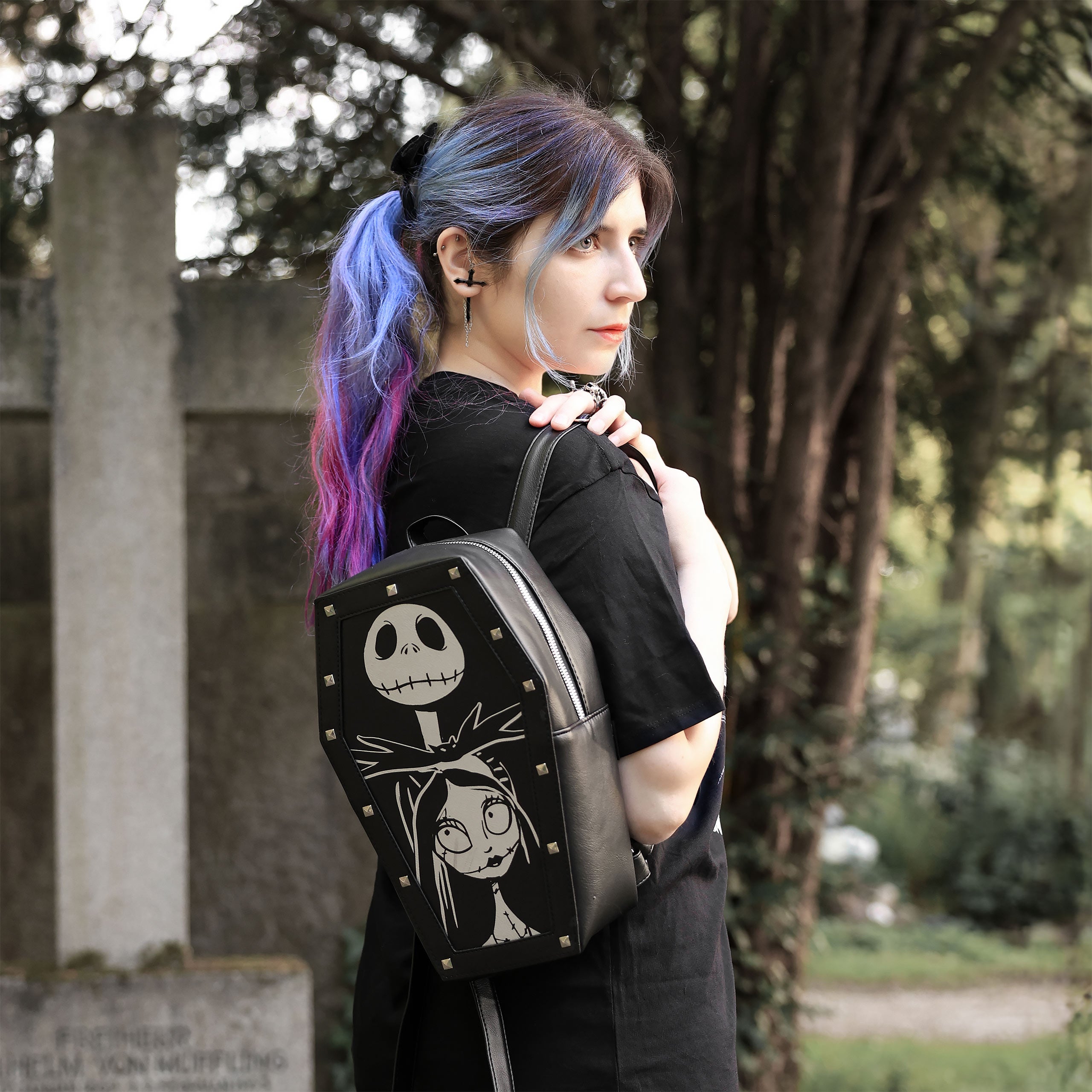 Imagen del producto Pesadilla antes de Navidad - Mochila negra de Jack & Sally