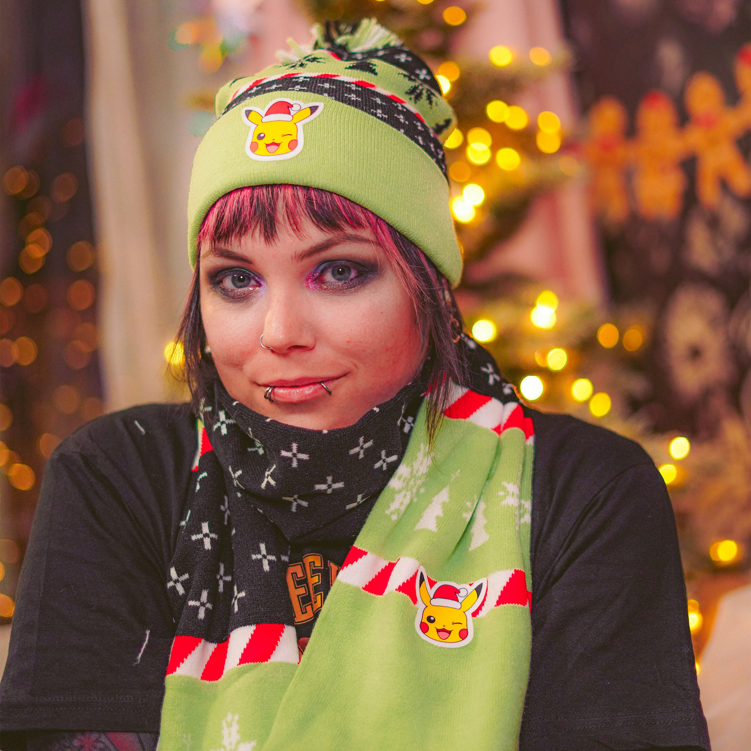 Imagen del producto Pokemon - Set de regalo de gorro y bufanda Pikachu