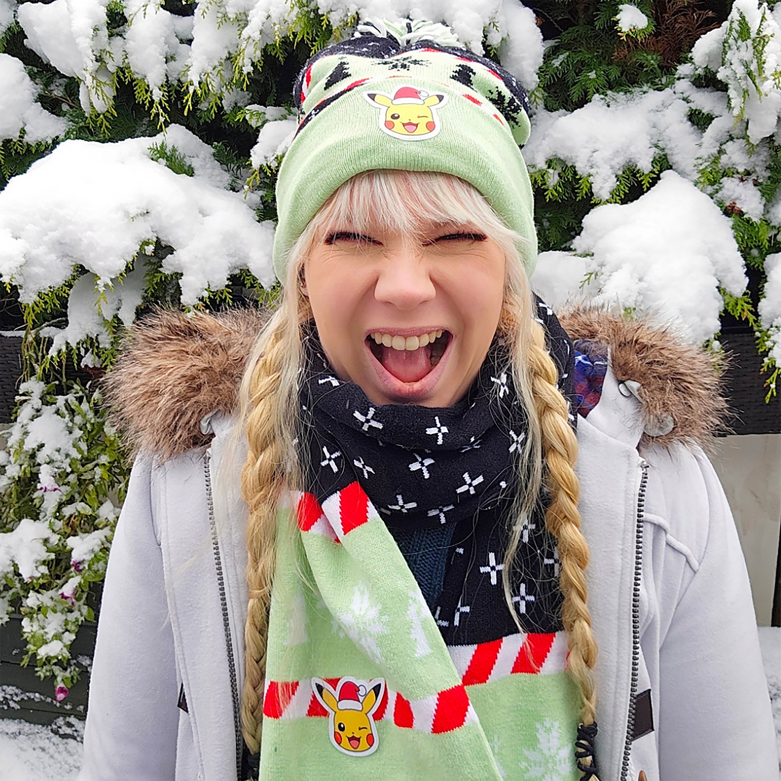 Imagen del producto Pokemon - Set de regalo de gorro y bufanda Pikachu