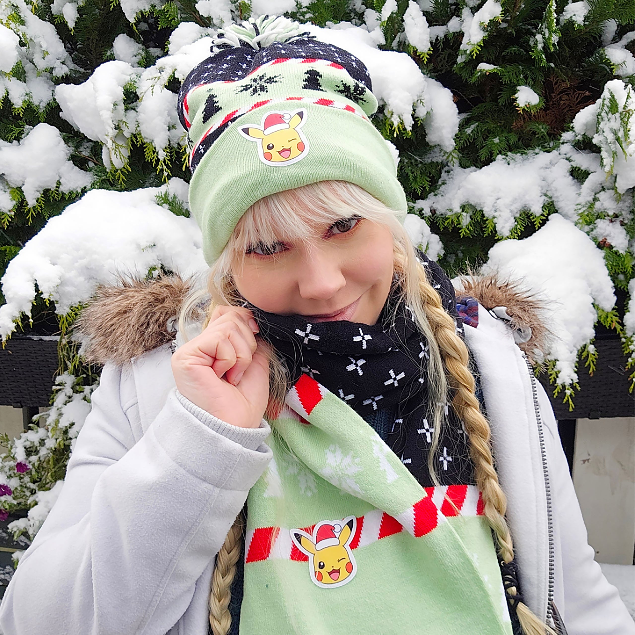 Imagen del producto Pokemon - Set de regalo de gorro y bufanda Pikachu