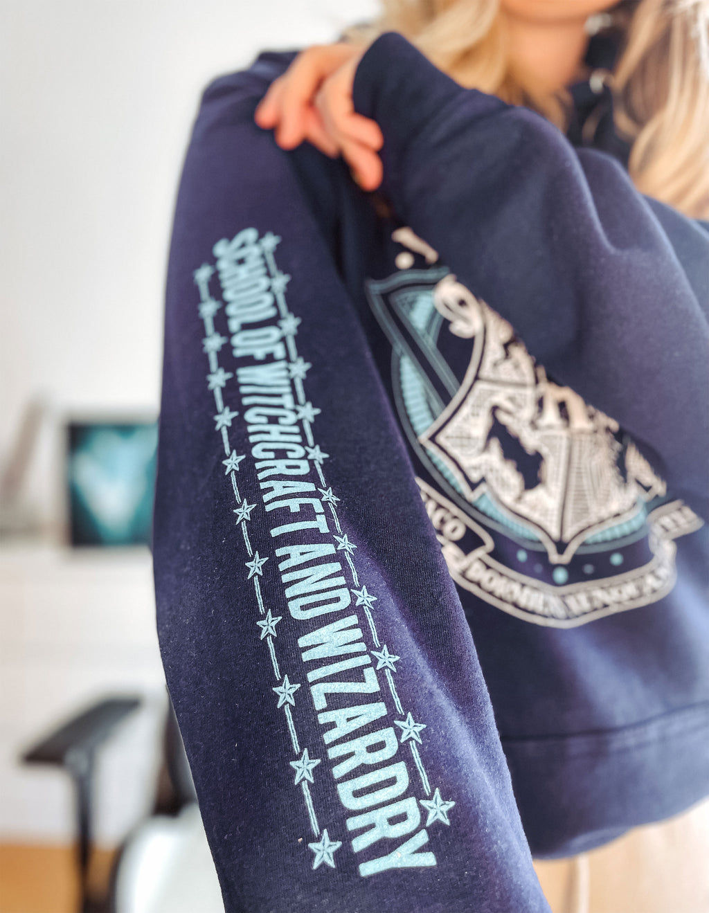 Imagen del producto Harry Potter - Sudadera con capucha Hogwarts School of Witchcraft azul