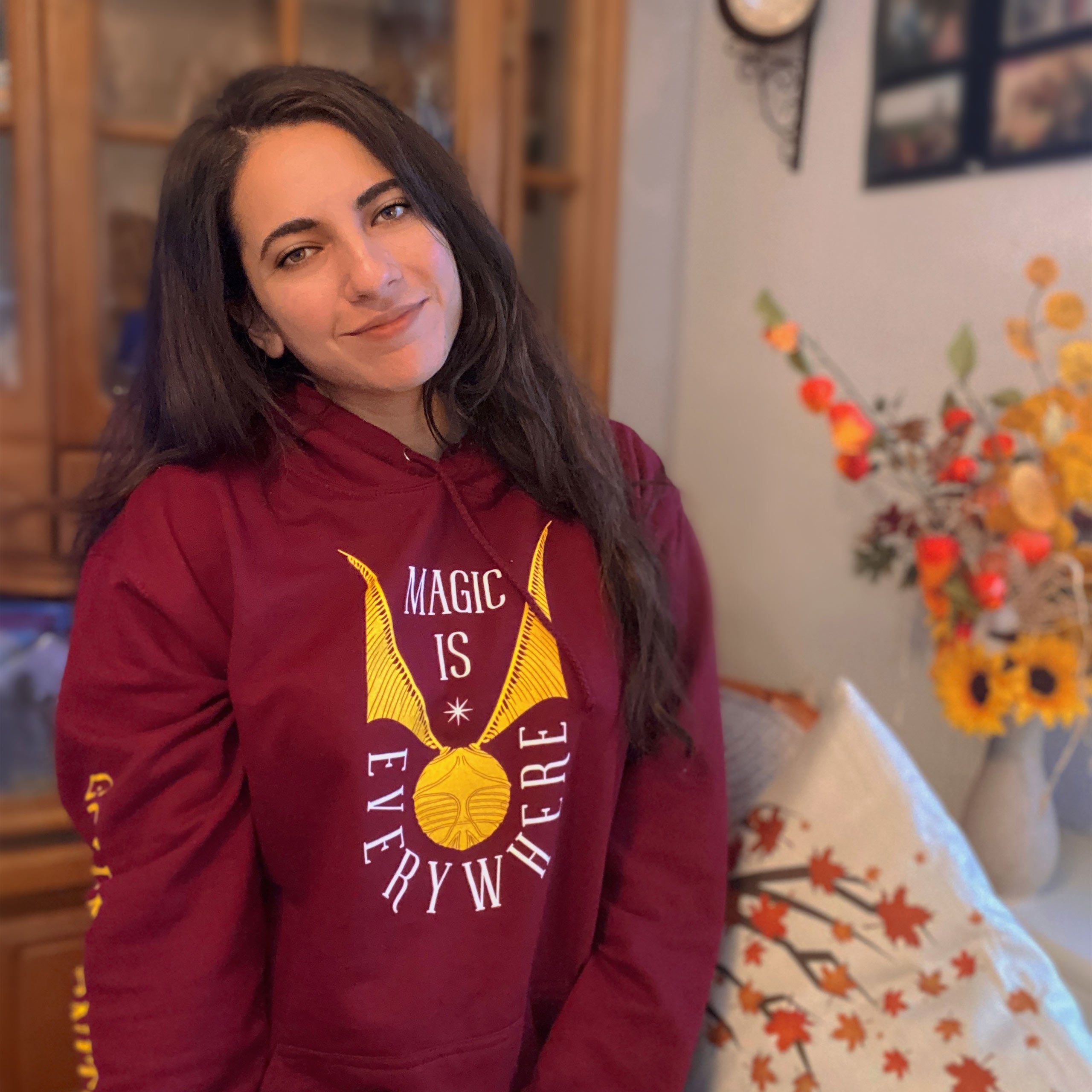 Imagen del producto Harry Potter - Sudadera con capucha Snitch Dorada roja