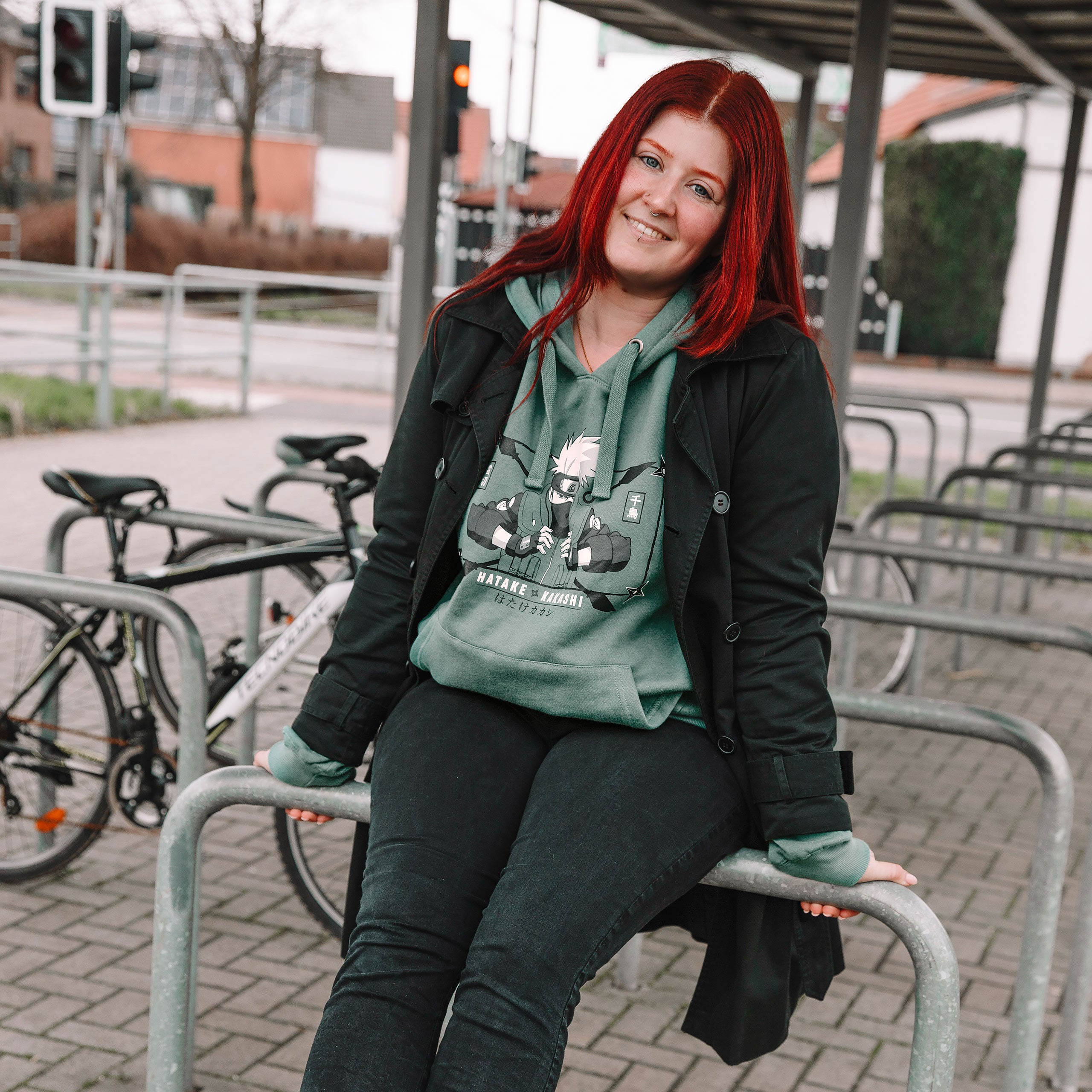 Imagen del producto Naruto Shippuden - Sudadera con capucha Hatake Kakashi verde