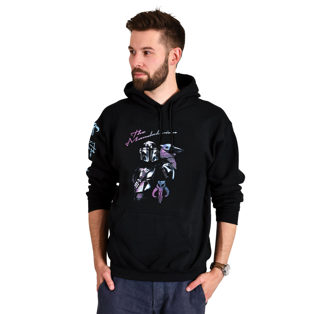 Imagen del producto Mando y Grogu Hoodie negro - Star Wars The Mandalorian