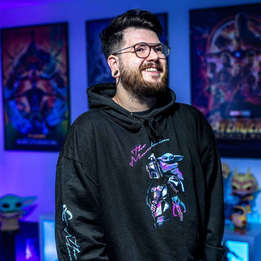 Imagen del producto Mando y Grogu Hoodie negro - Star Wars The Mandalorian