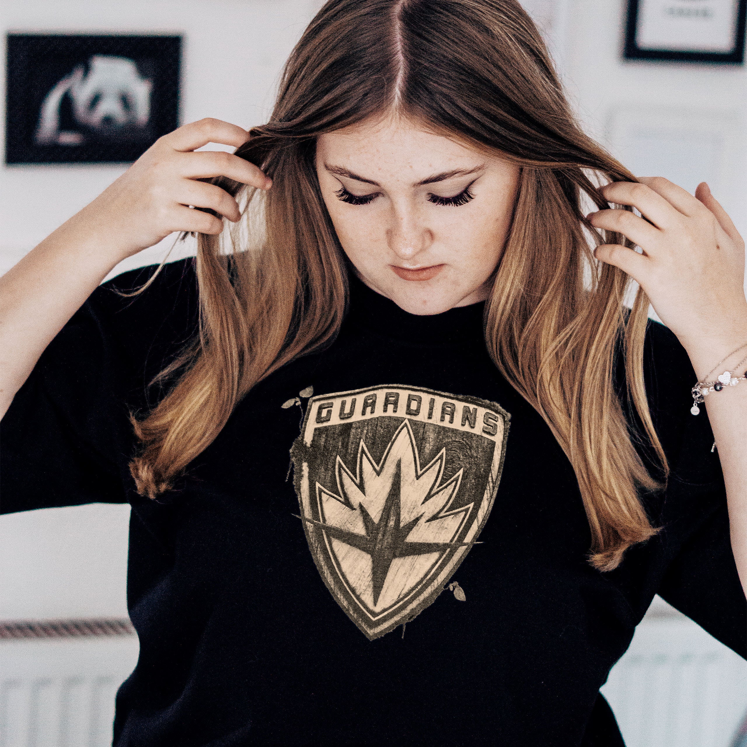 Imagen del producto Guardianes de la Galaxia - Camiseta Oversize de Groot negra