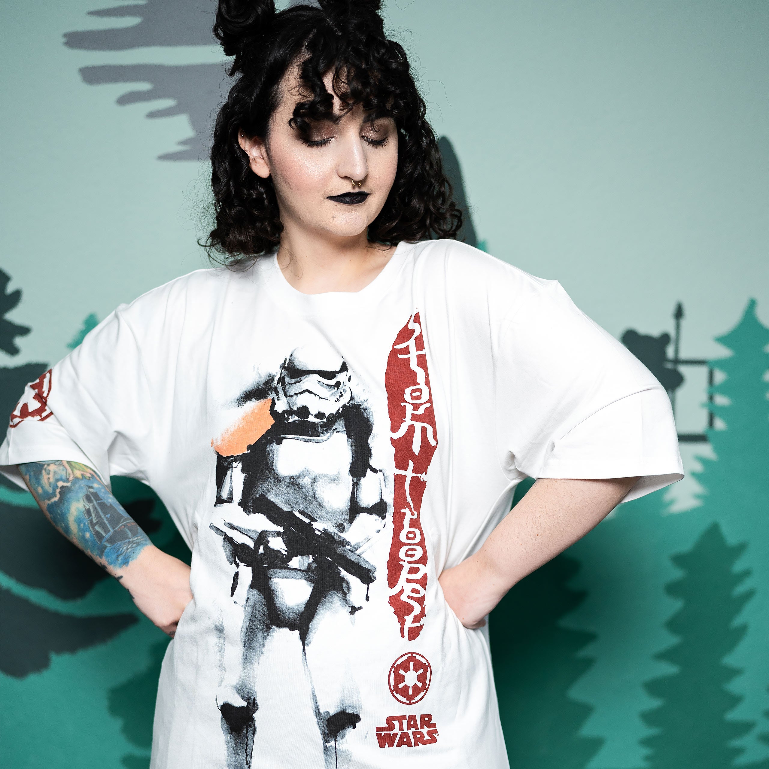 Imagen del producto Star Wars - Camiseta Oversize de Stormtrooper blanca