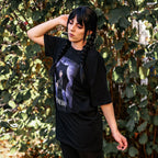 Imagen del producto Wednesday - Camiseta Oversize con Póster Teaser en negro