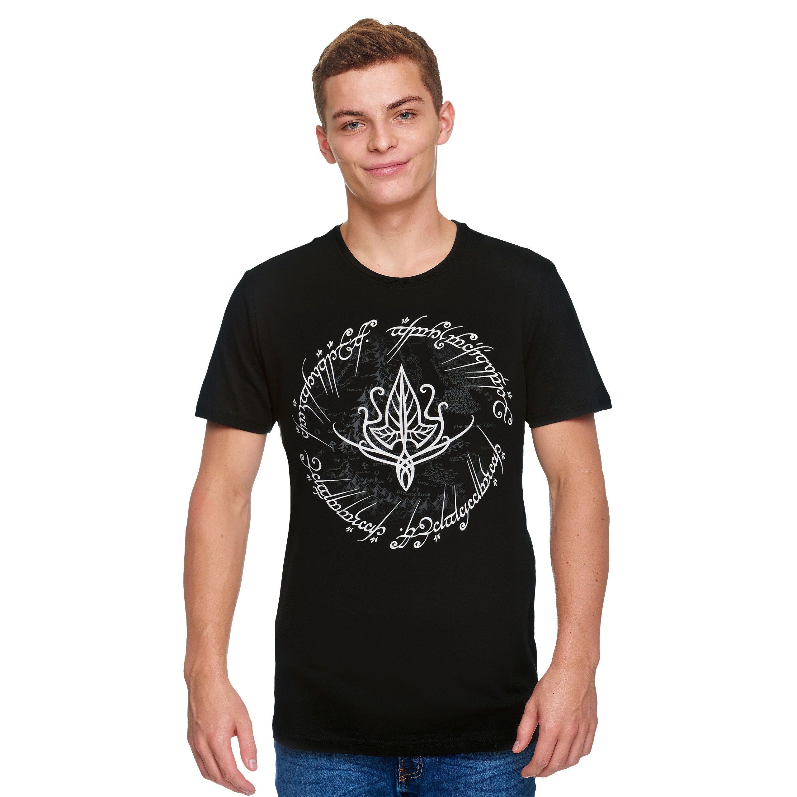 Imagen del producto Señor de los Anillos - Camiseta de hoja de elfo negra