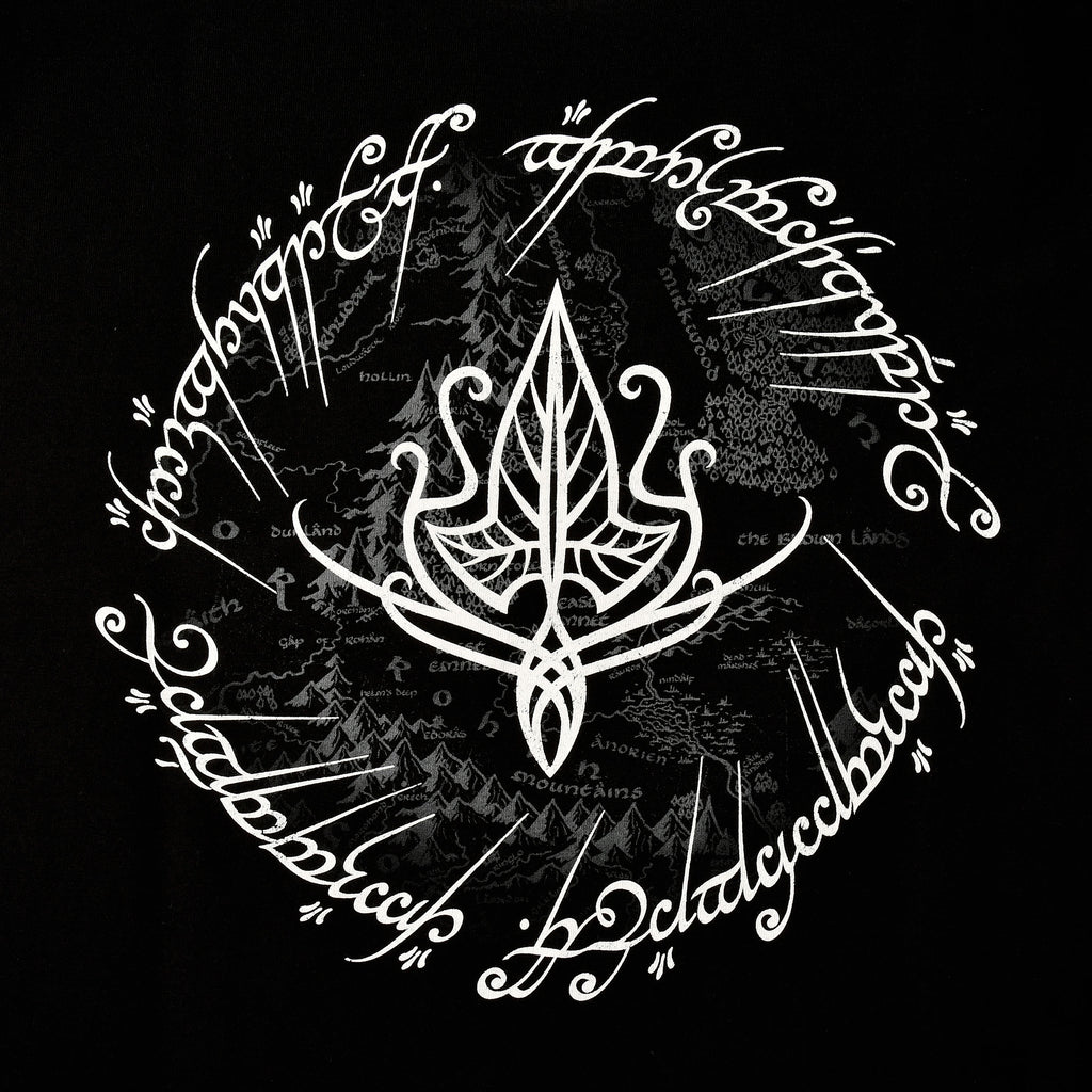 Imagen del producto Señor de los Anillos - Camiseta de hoja de elfo negra