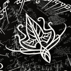 Imagen del producto Señor de los Anillos - Camiseta de hoja de elfo negra