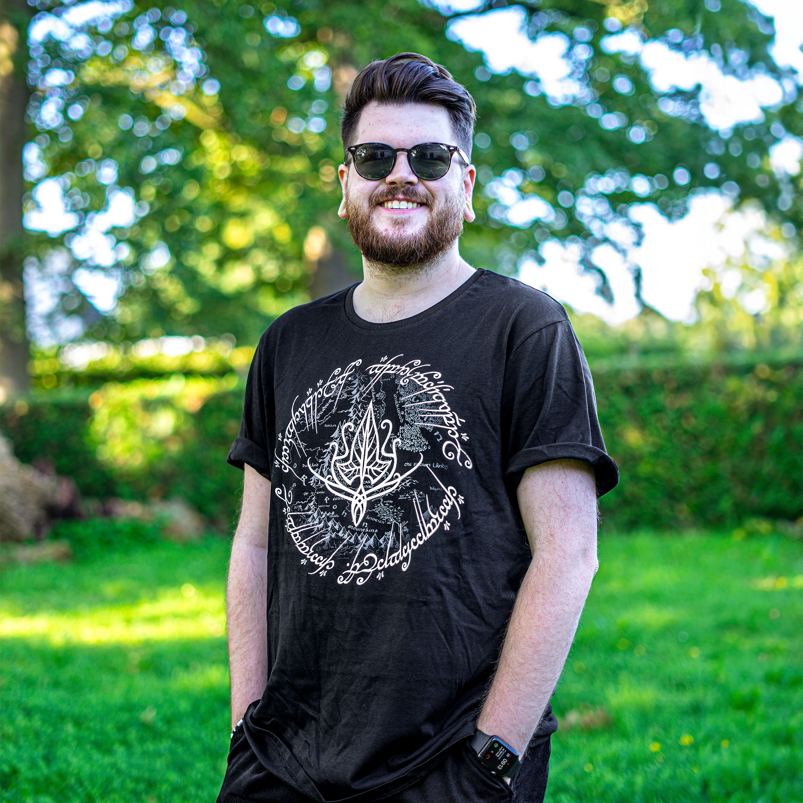 Imagen del producto Señor de los Anillos - Camiseta de hoja de elfo negra